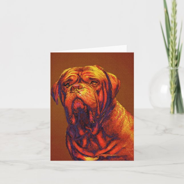 Cartão dogue de bordeaux card (Frente)
