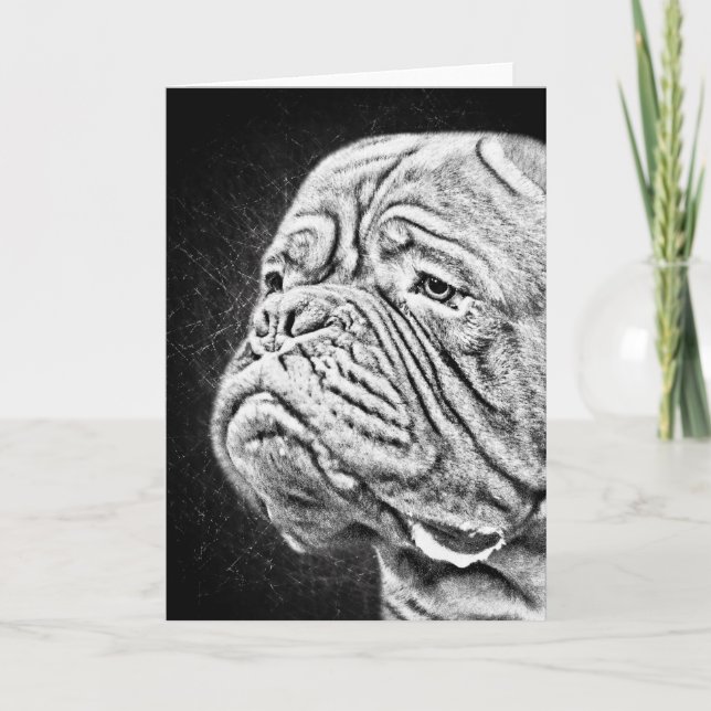 Cartão Dogue De Bordeaux - French Mastiff (Frente)