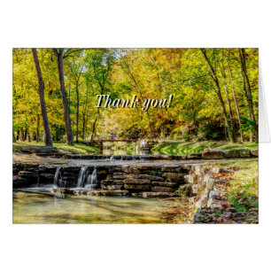 Cartão Dogwood Creek Autumn Obrigado