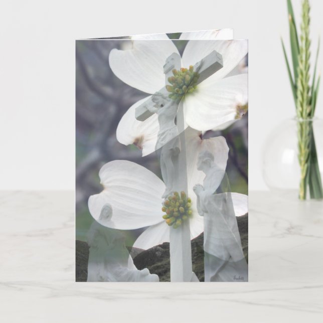 Cartão Dogwood Greetings (Frente)