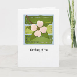 Cartão Dogwood "Thinking of You" Art Card 