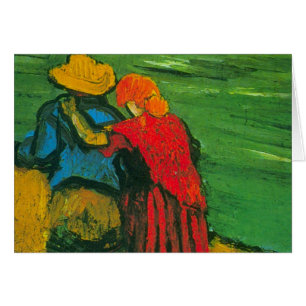 Cartão Dois amantes de Vincent van Gogh