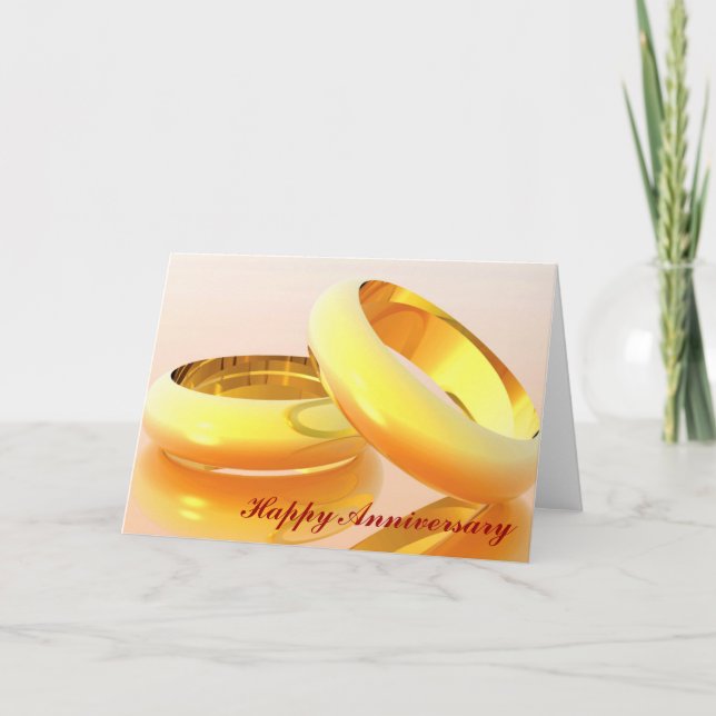 Cartão Dois anéis (Frente)