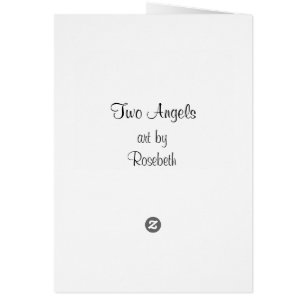 Cartão Dois anjos
