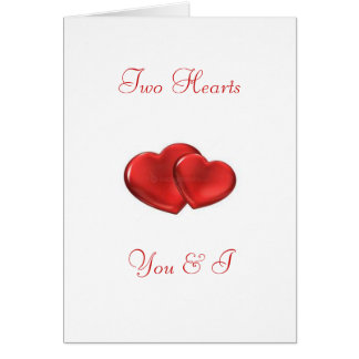 Cartão dois corações