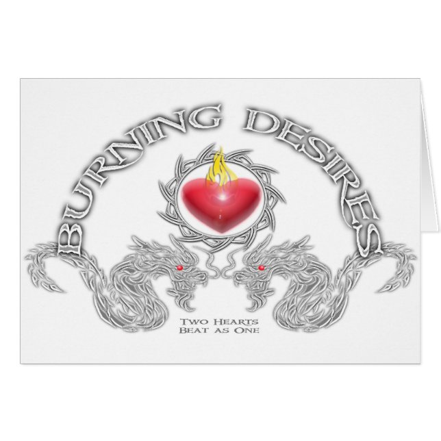 Cartão Dois corações (Frente Horizontal)