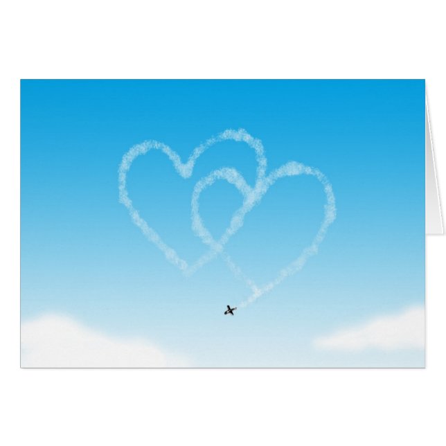 Cartão Dois corações (Frente Horizontal)