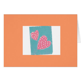 Cartão Dois corações melhoram do que um