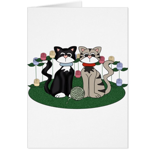 Cartão Dois Gatos (Frente)