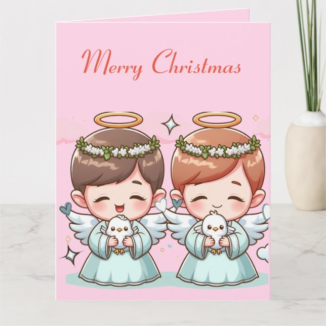 Cartão Dois Guardiães Celestiais (Frente)