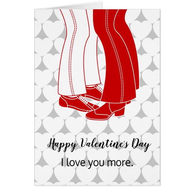 Cartão Dois homens se beijando no Dia de os namorados (Frente)