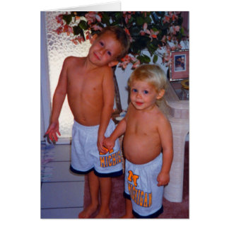 Cartão dois irmãos