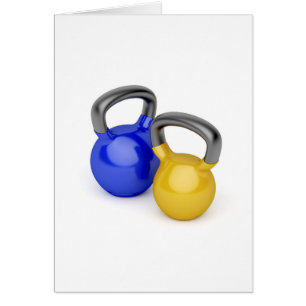 Cartão Dois kettlebells