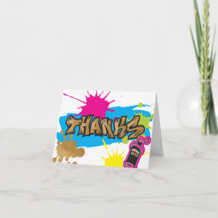 Cartão Dois Legit para Sair do Estilo de Grafite Obrigado