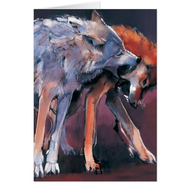 Cartão Dois lobos 2001 (Frente)