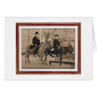 Cartão Dois meninos de O'Keefe nos asnos (40040)