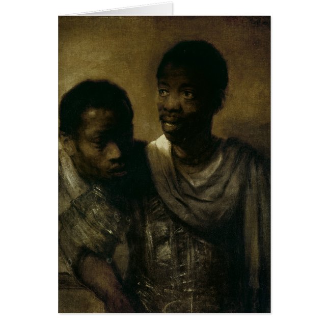Cartão Dois negros, 1661 (Frente)