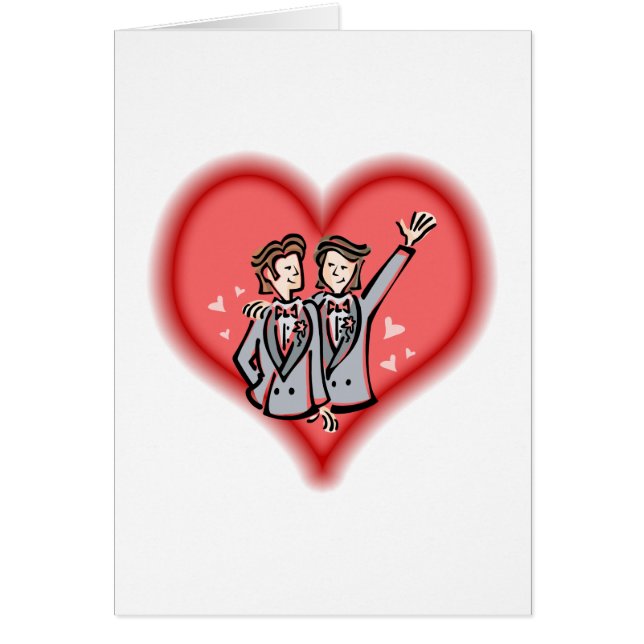 Cartão Dois noivos (Frente)