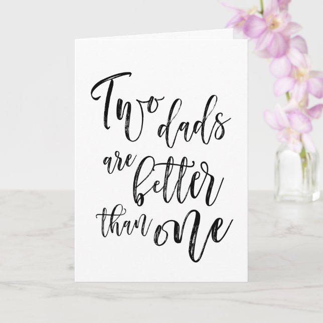 Cartão Dois Pais são melhores Dias de os pais felizes (Orquídea)