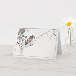 Cartão Dois parêntesis em uma ramificação