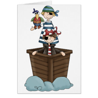 Cartão Dois piratas