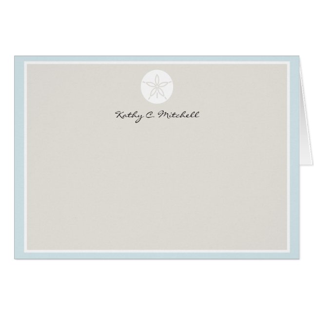 Cartão Dólar de areia (Frente horizontal)