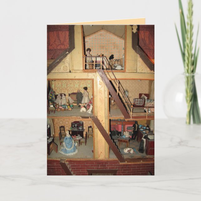 Cartão Dollhouse Anterior - Personalizável (Frente)