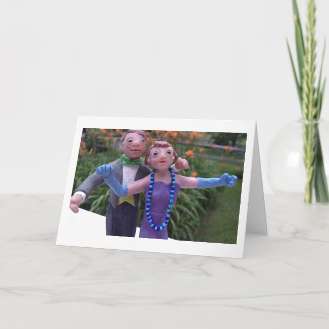 Cartão Dollhouse Dancers (Frente)