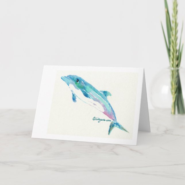 Cartão Dolphin Dreams Note Card (Frente)