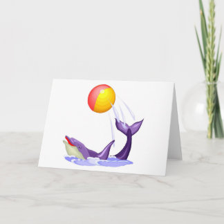 Cartão Dolphin Greetings Card