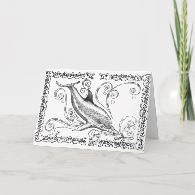 Cartão "Dolphin II" Greetings Card (Frente)