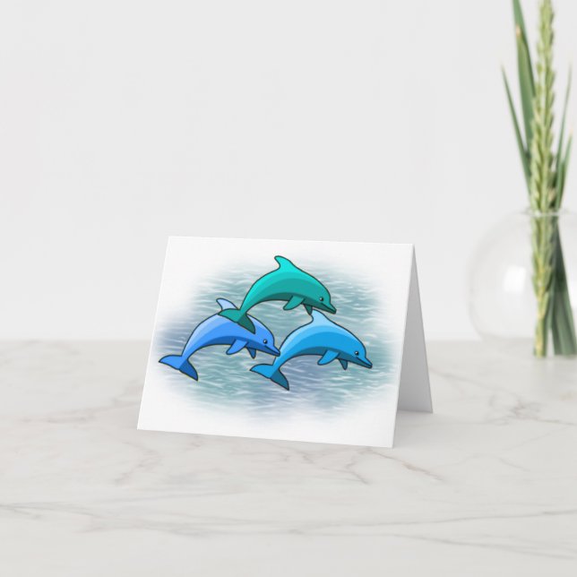 Cartão Dolphin notecards (Frente)