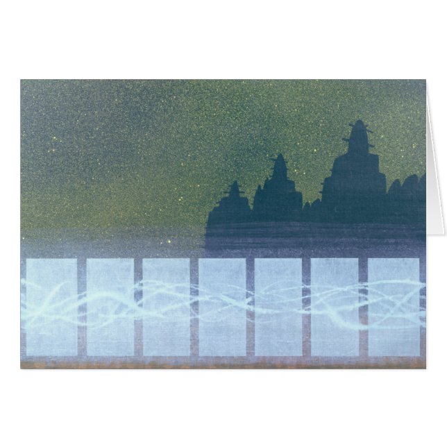 Cartão Domingo à noite Djenne Mali (Frente Horizontal)