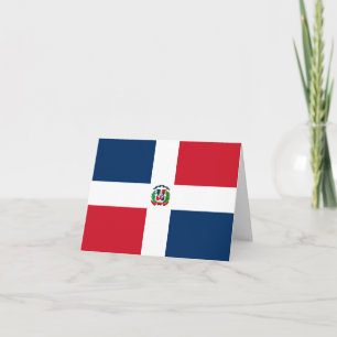 Cartão Dominican Republic Flag