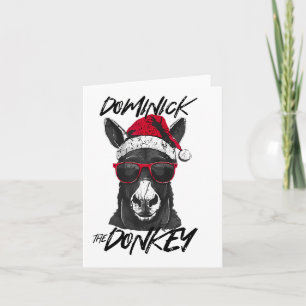 Cartão Dominick The Donkey Engraçado Cristo Italiano De N