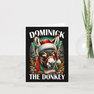 Cartão Dominick The Donkey Engraçado Cristo Italiano De N