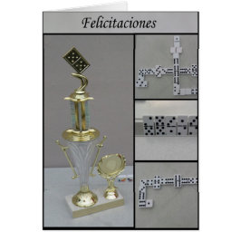 Cartão dominó Felicitaciones
