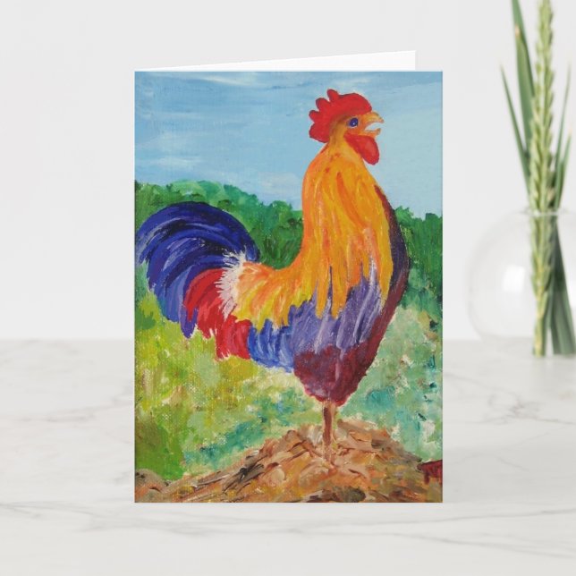 Cartão Don Giovanni - Rooster - Greeting Card (Frente)
