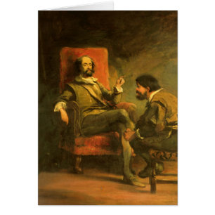 Cartão Don Quixote e Sancho Panza