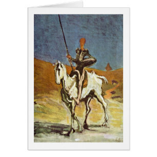 Cartão Don Quixote E Sancho Panza Por Honore Daumier