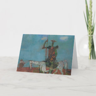 Cartão Don Quixote lento Sancho Stanislav Stanek