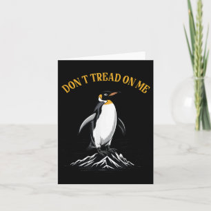 Cartão Don Tread Sobre Pinguins, Impostos Penguin Engraça