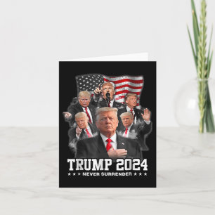 Cartão Donald J Trump 2024 Nunca Renderize