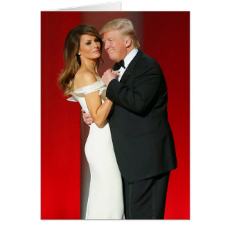 Cartão Donald & Melania Trump & The Liberty Ball