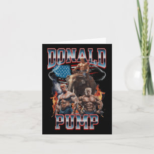 Cartão Donald Pump Trump Gym Cobrir