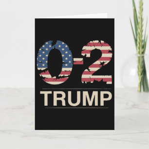 Cartão Donald Trump 0-2 Luta Luta Luta Bandeira dos EUA V
