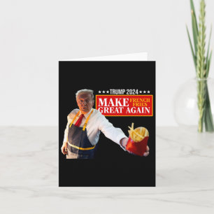 Cartão Donald Trump 2024 Batata Frita - Faça Batatas Frit