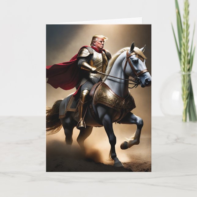 Cartão Donald Trump 2024 Conservador Engraçado (Frente)