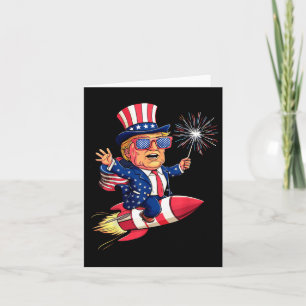 Cartão Donald Trump 2024 Happy 4 De Julho Trump American