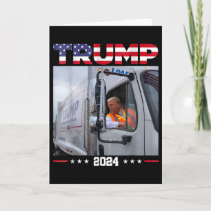 Cartão Donald Trump Anda de Caminhão Garge - Caminhão Gar